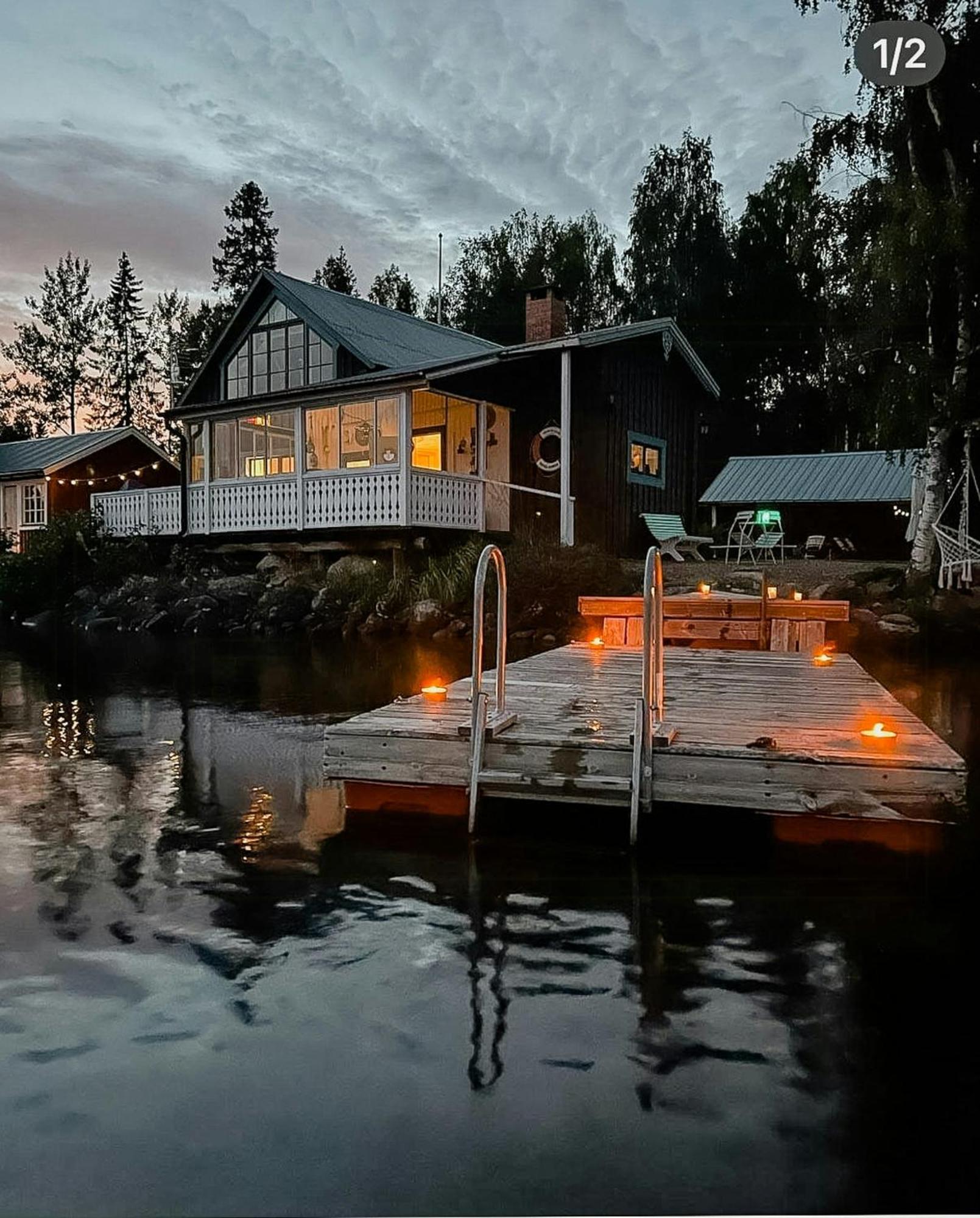 Rural House With Panoramic View Over Lake Hansa Villa Näsviken Exterior foto